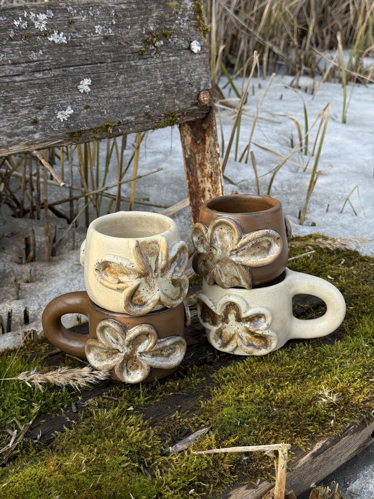 flower cups / mugs