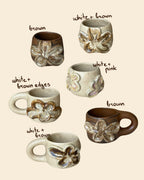 flower cups / mugs