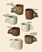 flower handle mugs